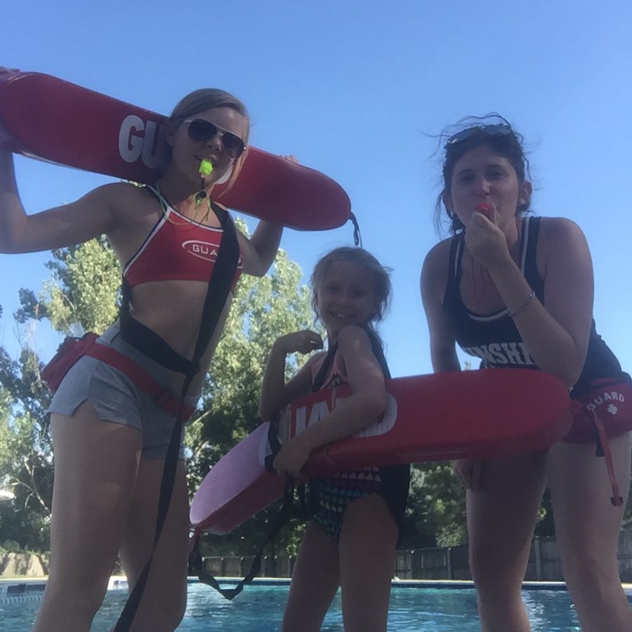 Rocky students work as lifeguards.