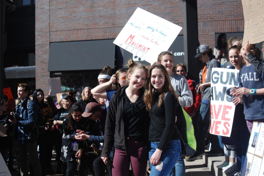 On Tuesday afternoon students from all different schools stand together to protest lack of laws with guns.