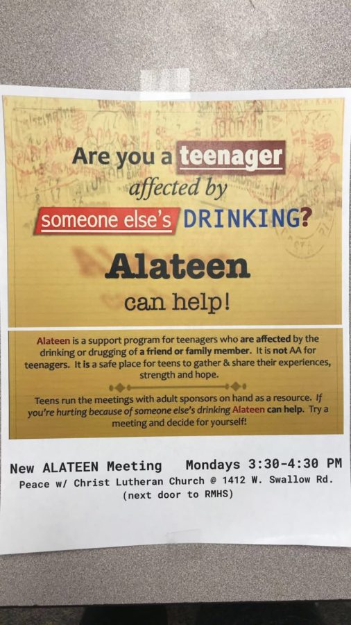 Alateen posters can be found around Rocky.