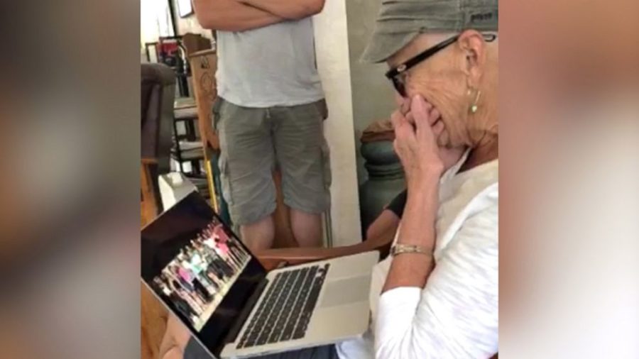 Facebook+photo+of+Ms+Lueck%27s+reaction+to+the+thoughtful+video+she+received.
