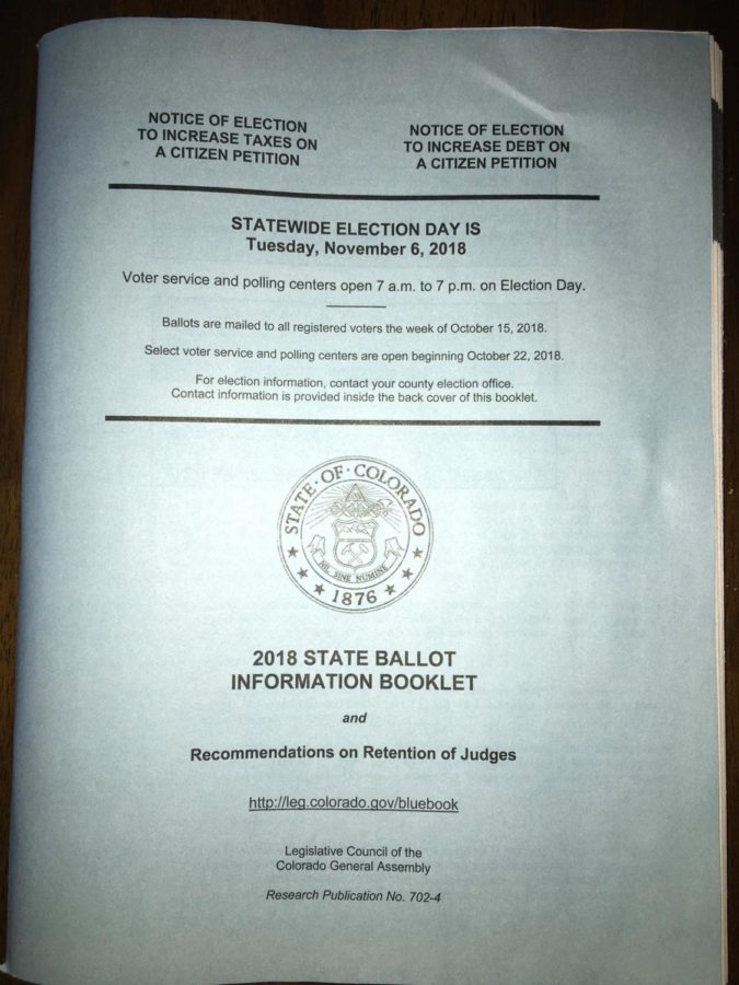 The 2018 State Ballot Information Booklet has been mailed to many registered voters across Colorado. The Booklet contains information on most parts of the election and recommendations on the retention of judges. 