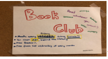 Theres something for everyone here at Rocky. Book Club is great for readers to get together and chat about books. 