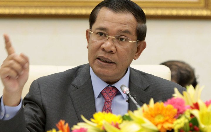 The+current+Prime+Minister+of+Cambodia%2C+Hun+Sen.+He+has+been+in+power+for+33+years+and+won+another+election+in+July+2018.+