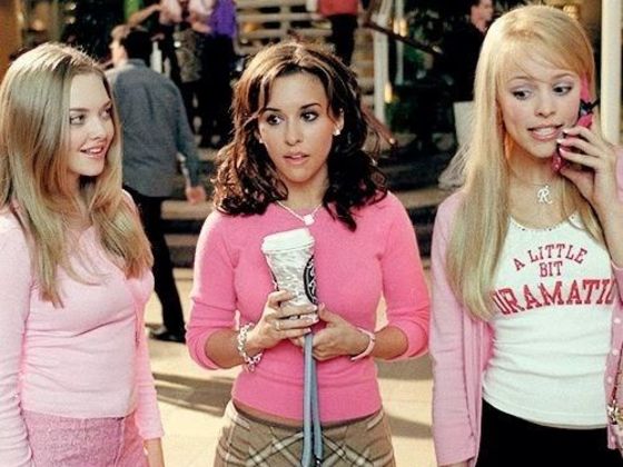 This screenshot from the movie Mean Girls, shows one of the best movies in terms of showcasing 2000s fashion.