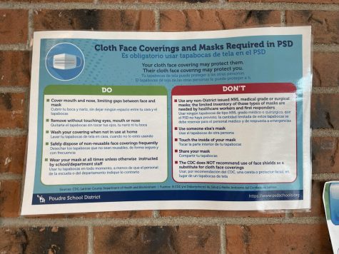 District Covid guidelines are posted throughout the school. 