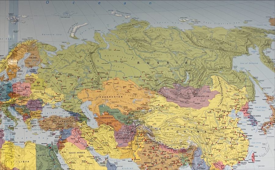 Zoom in to see where Russia and Ukraine lie relative to one another