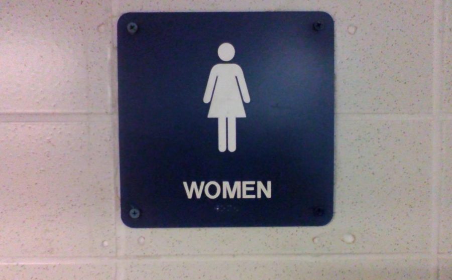 Rocky Mountain High Schools womens restroom where menstration products will be available for all students. 