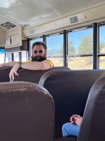 Science Olympiad coach Mr. Flygt heads down to Colorado Springs with the team. 