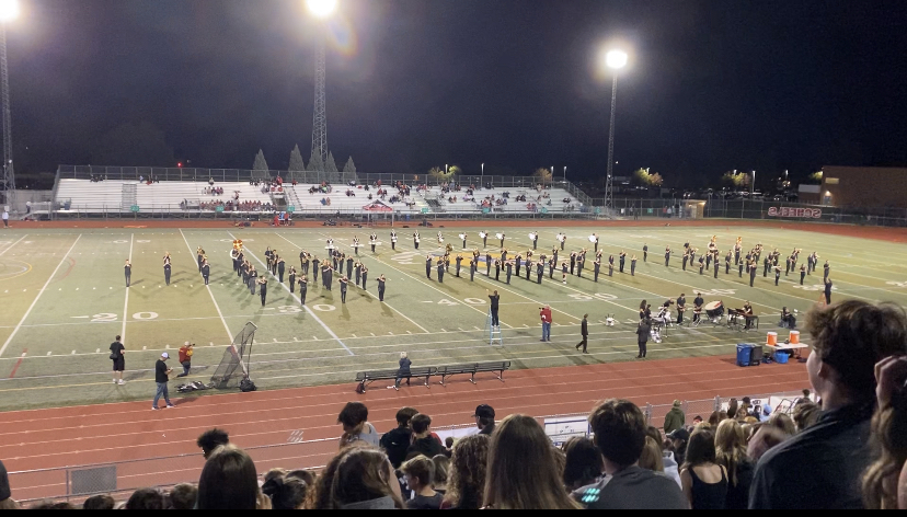 Rocky band marches during half time!