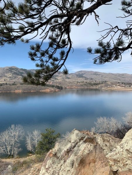 Beautiful views can be found from the hiking trails up near the Horsetooth reservoir. 