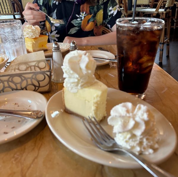At the Cheesecake Factory, the end of a great meal is made even better with their signature dish--cheesecake.