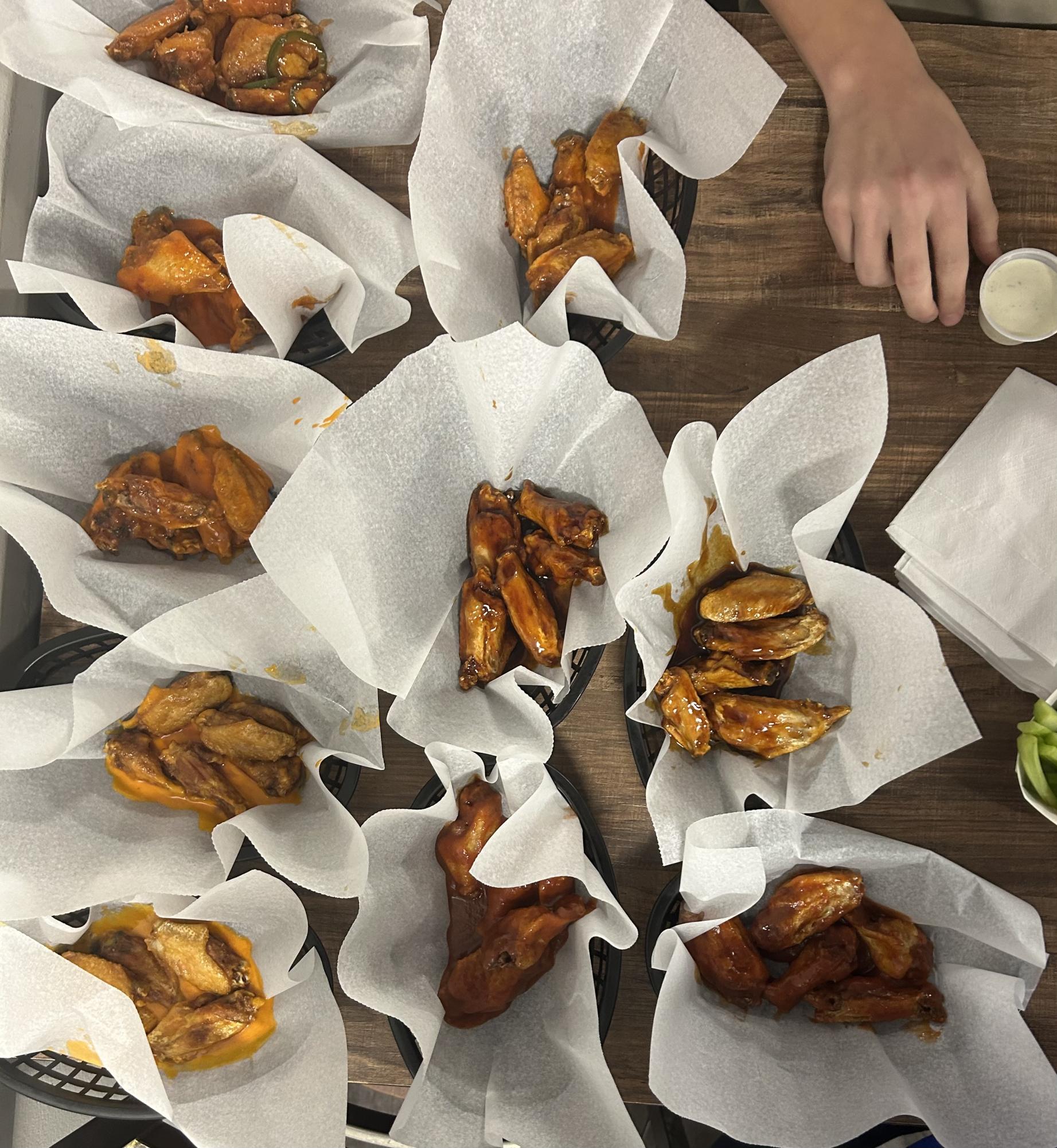 All of the Buffalo Wings at Jim's Wings