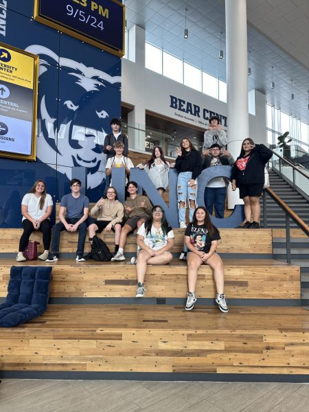 Yearbook students attend a workshop at UNC in September 2024.