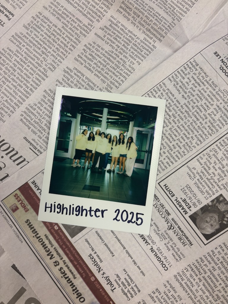 The Highlighter staff in the 2025-2026 school year.