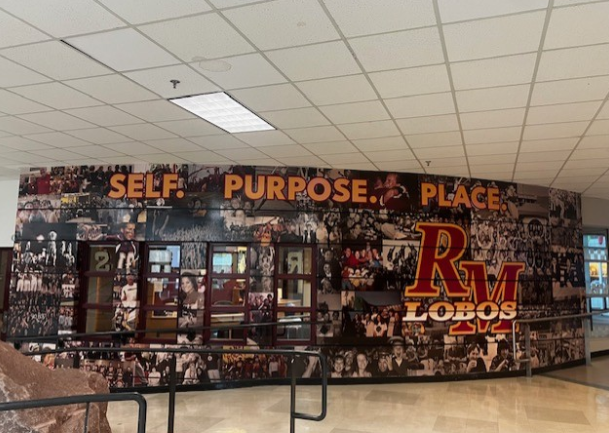 The mural gifted by the Class of 2023 embodies the spirit of Rocky. 
