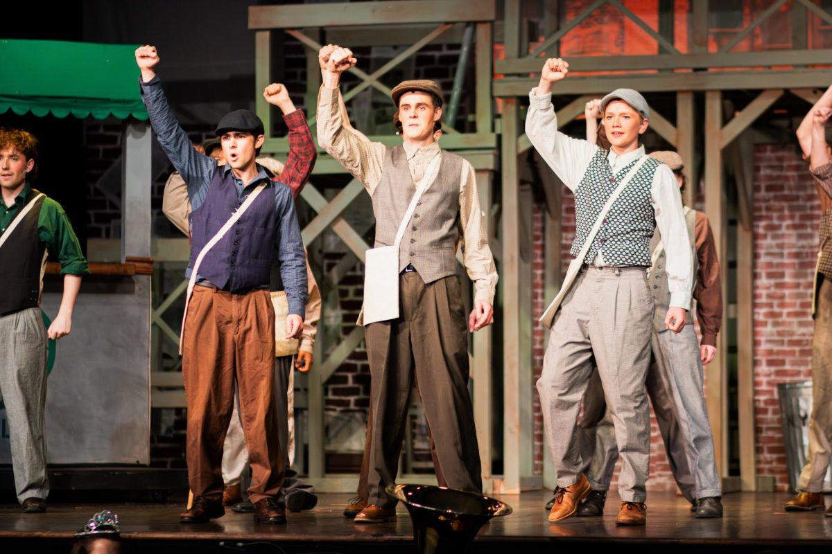 "Newsies" follows a group of newspaper delivery boys who stand up for fair treatment and fair wages. 